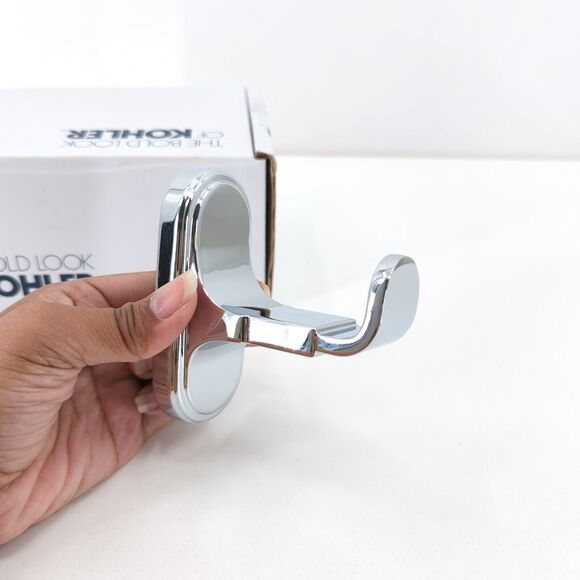 KOHLER Industrial Robe Hook Polished Chrome 26535-CP NEW OPEN BOX Discontinued - Picture 2 of 6